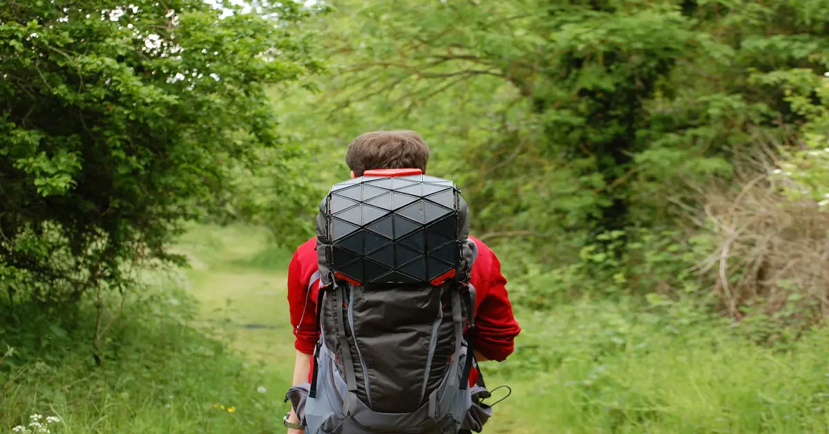 hiker wearing backpack