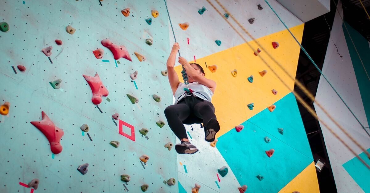 indoor rock climber