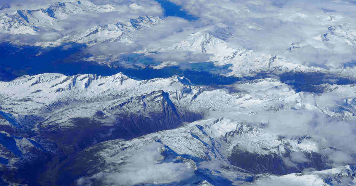 Glacier mountain snow