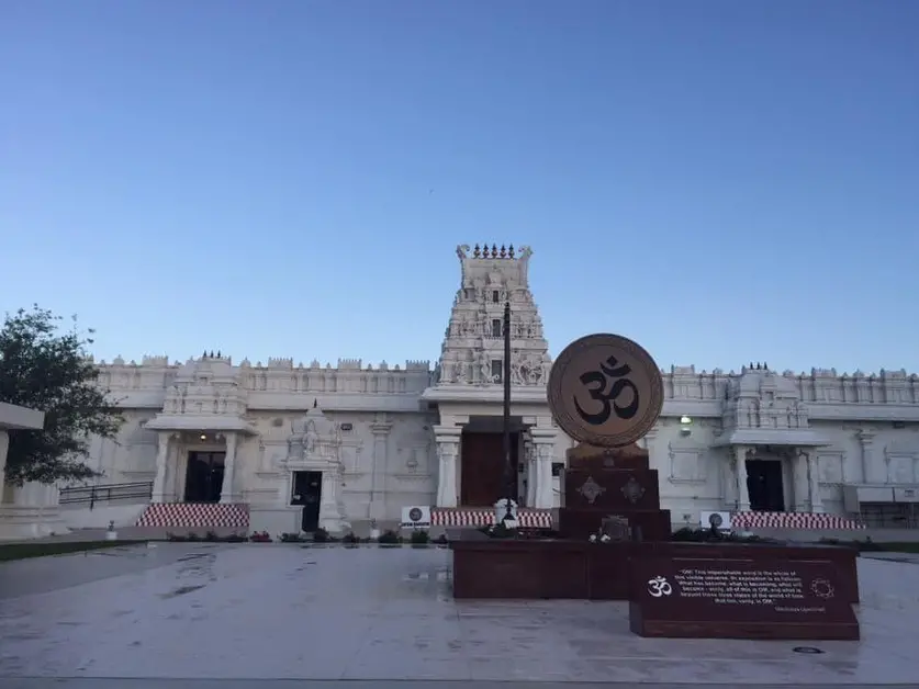 Outside Hindu Temple of Central Texas