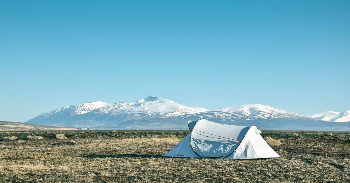 white tent on a sunny day