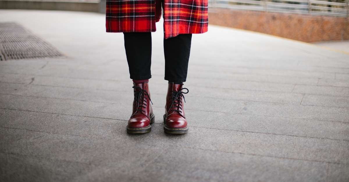 woman wearing Docs