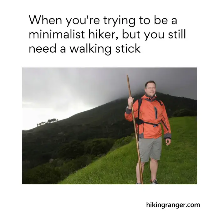 Image of hiking meme