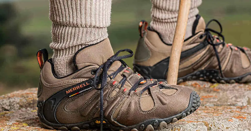 Photo of person wearing Merrell shoes