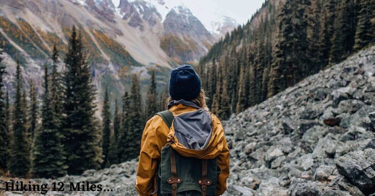 image of hiker with backpack on a trail