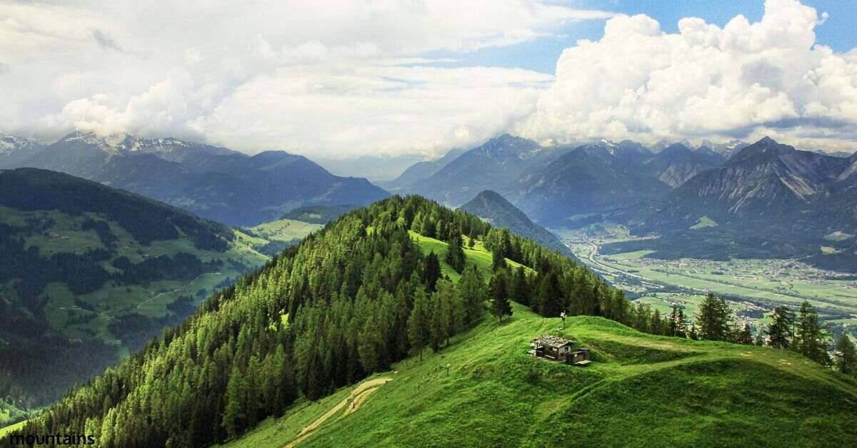 Photo of mountainous trail with greenery